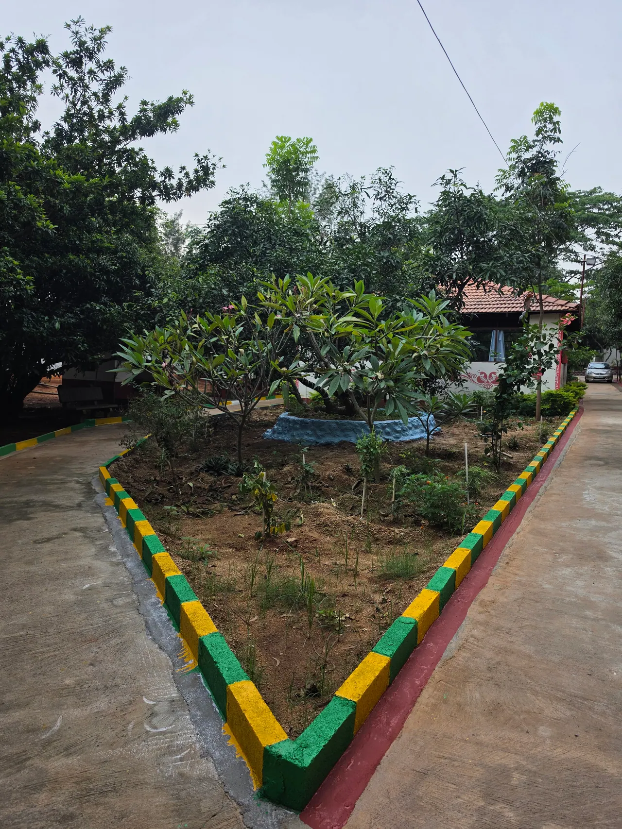 Green plantation and peaceful natural surroundings at Ram Vishranti Dhama